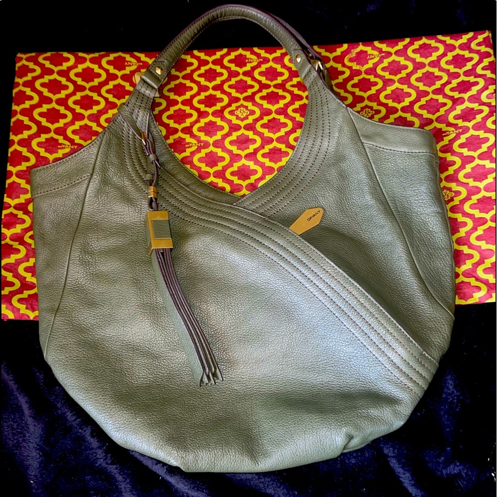 OrYani Tracy Hobo Handbag Forest Green